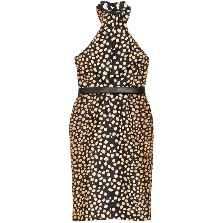 2009 Polka Dot Silk Halterneck Dress - view 2