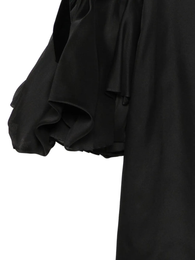 2002 Silk Gothic Bell Sleeve Dress - view 3