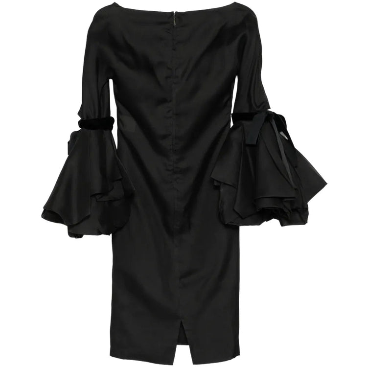 2002 Silk Gothic Bell Sleeve Dress - view 2