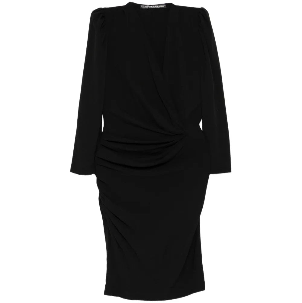 Draped Asymmetric Midi Dress - Balenciaga
