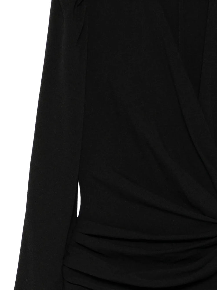 Draped Asymmetric Midi Dress - view 3