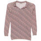 Striped Silk Polo Top