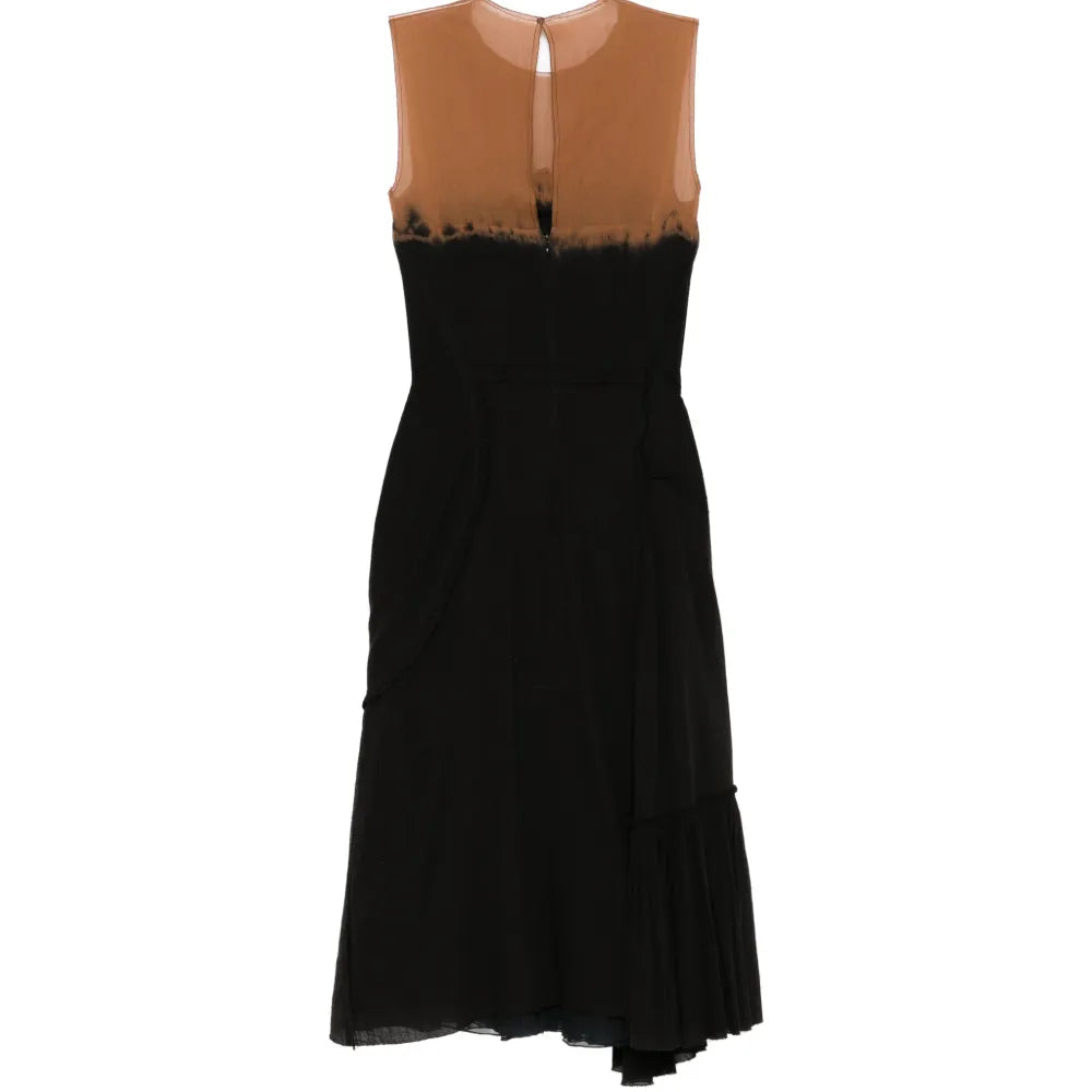 Sheer Panel Corset Midi Dress - view 2