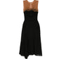 Sheer Panel Corset Midi Dress - Prada