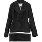 Charcoal Sculpted Waist Wool Suit Set - Christian Dior