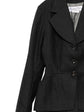 Charcoal Sculpted Waist Wool Suit Set - view 3