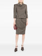 2005 Brown Tailored Wool Skirt Suit Set - view 2