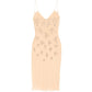 Silk Nude Embellished Slip Dress - view 2