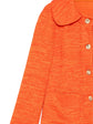 Orange Textured Jacket with Zebra Print Cuffs - view 3