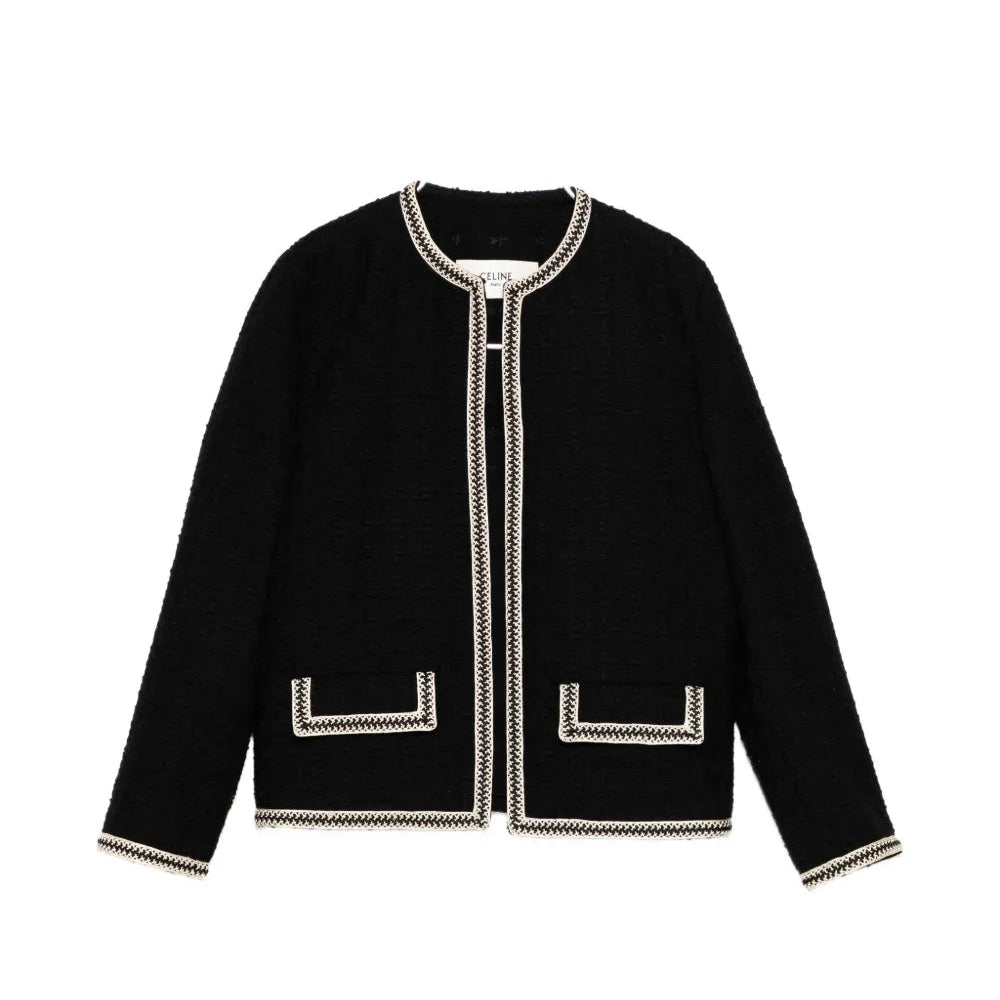 Chasseur Braided Tweed Jacket - Celine