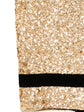 Gold Sequined Silk Midi Dress - view 3