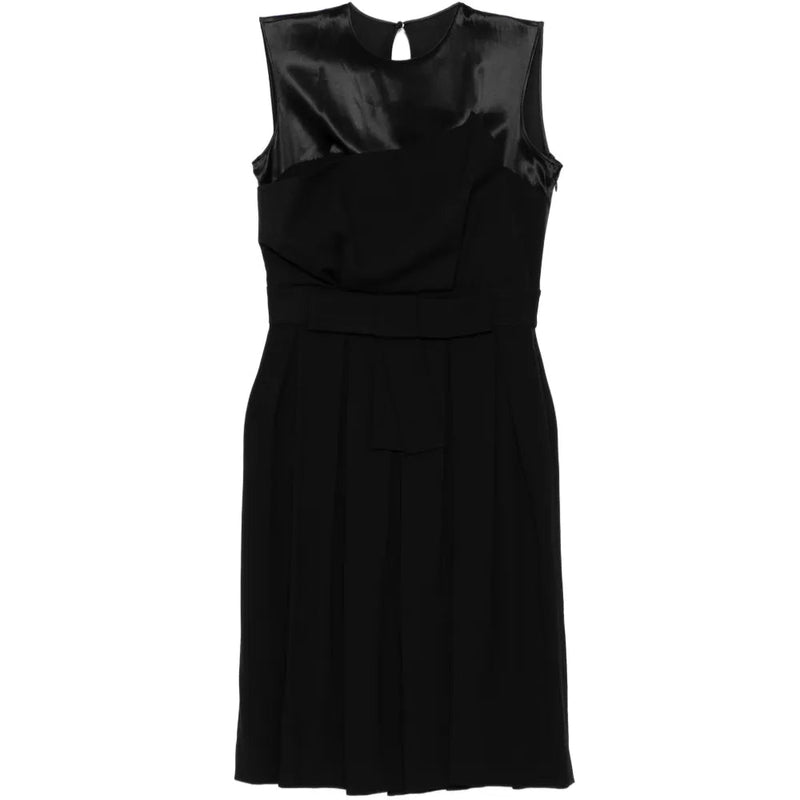 Tulle Panel Ribbon Waist Dress - Christian Dior
