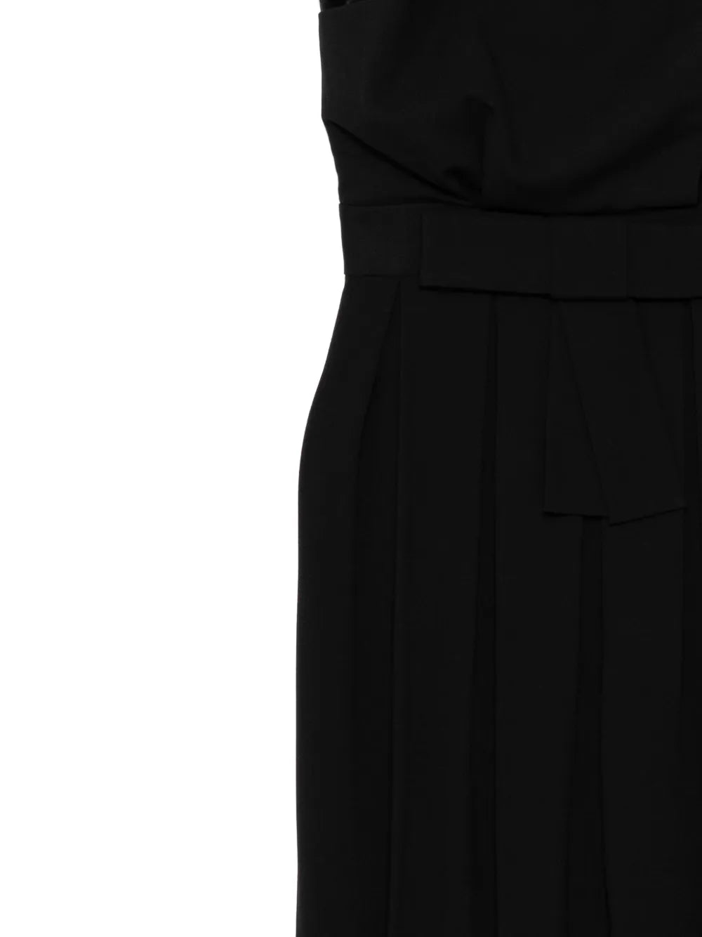 Tulle Panel Ribbon Waist Dress - view 3