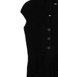 Tailored Black Wool Draped Dress - view 3