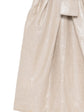 Metallic Gold Draped Linen Midi Dress - view 3