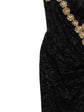 Lace Slip Dress with Floral Embellishment - view 3