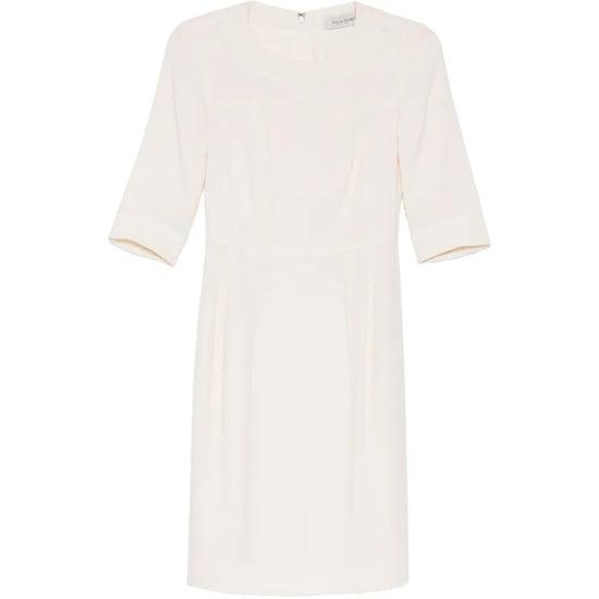 Ivory Tailored Wool Midi Dress - Saint Laurent