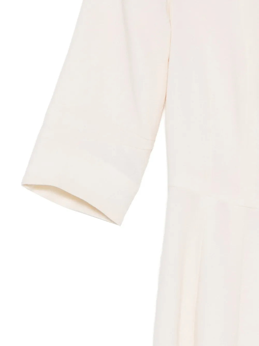 Ivory Tailored Wool Midi Dress - view 3
