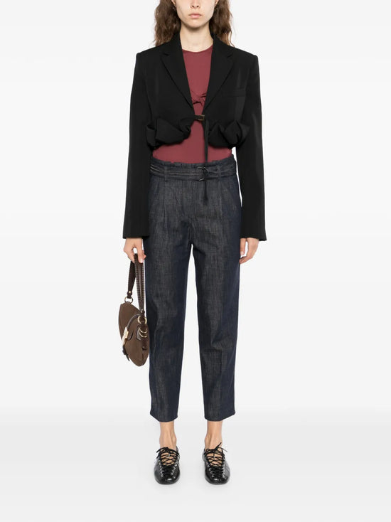 Indigo Denim Tailored Trousers - view 2