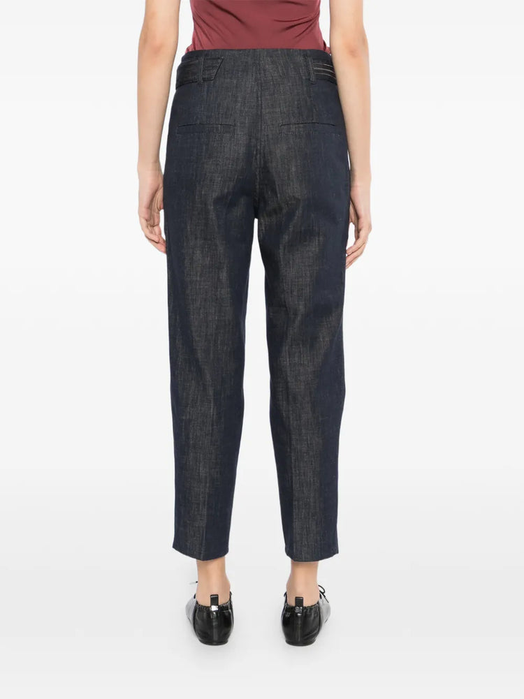 Indigo Denim Tailored Trousers - view 4