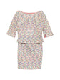 Pastel Ditsy Floral Embroidered Top & Skirt Set - Versace