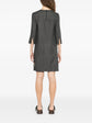 2006 Embellished Leaf Gray Silk Dress - view 4