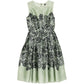 Mint Silk Floral Lace Print Dress - Dolce & Gabbana
