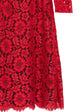 Red Floral Lace Maxi Dress - view 3