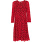 Red Floral Lace Maxi Dress - view 2