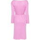 Pink Long Sleeve Dress - view 2