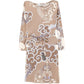 Brown Abstract Print Dress - PUCCI