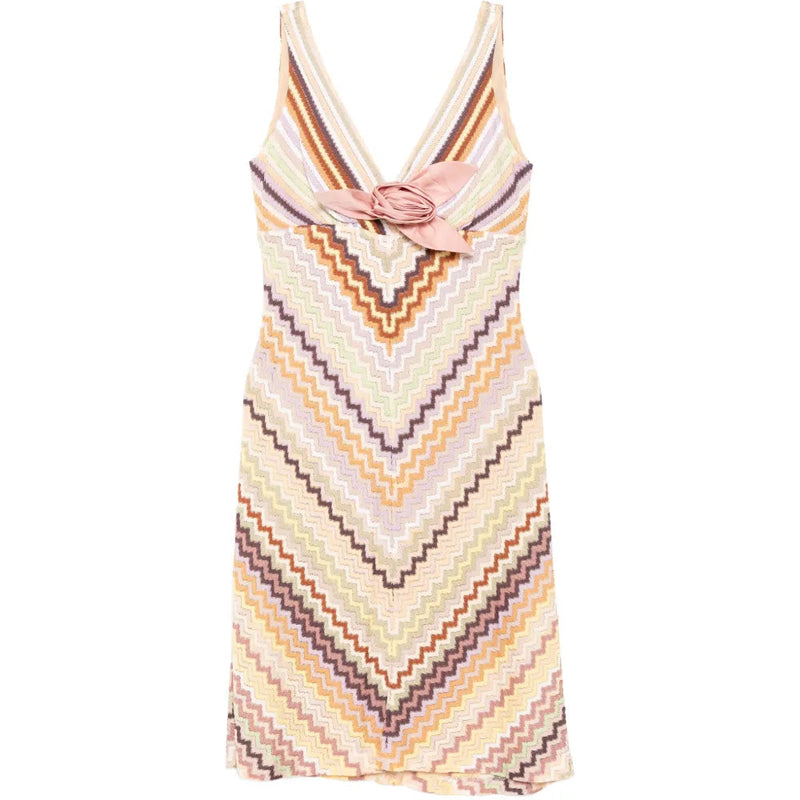 Striped Crochet-Knit Dress - Missoni