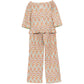 Ditsy Floral Embroidered Top & Trousers Set - view 2