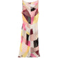 Geometric Print Tulle Flared Dress - view 2