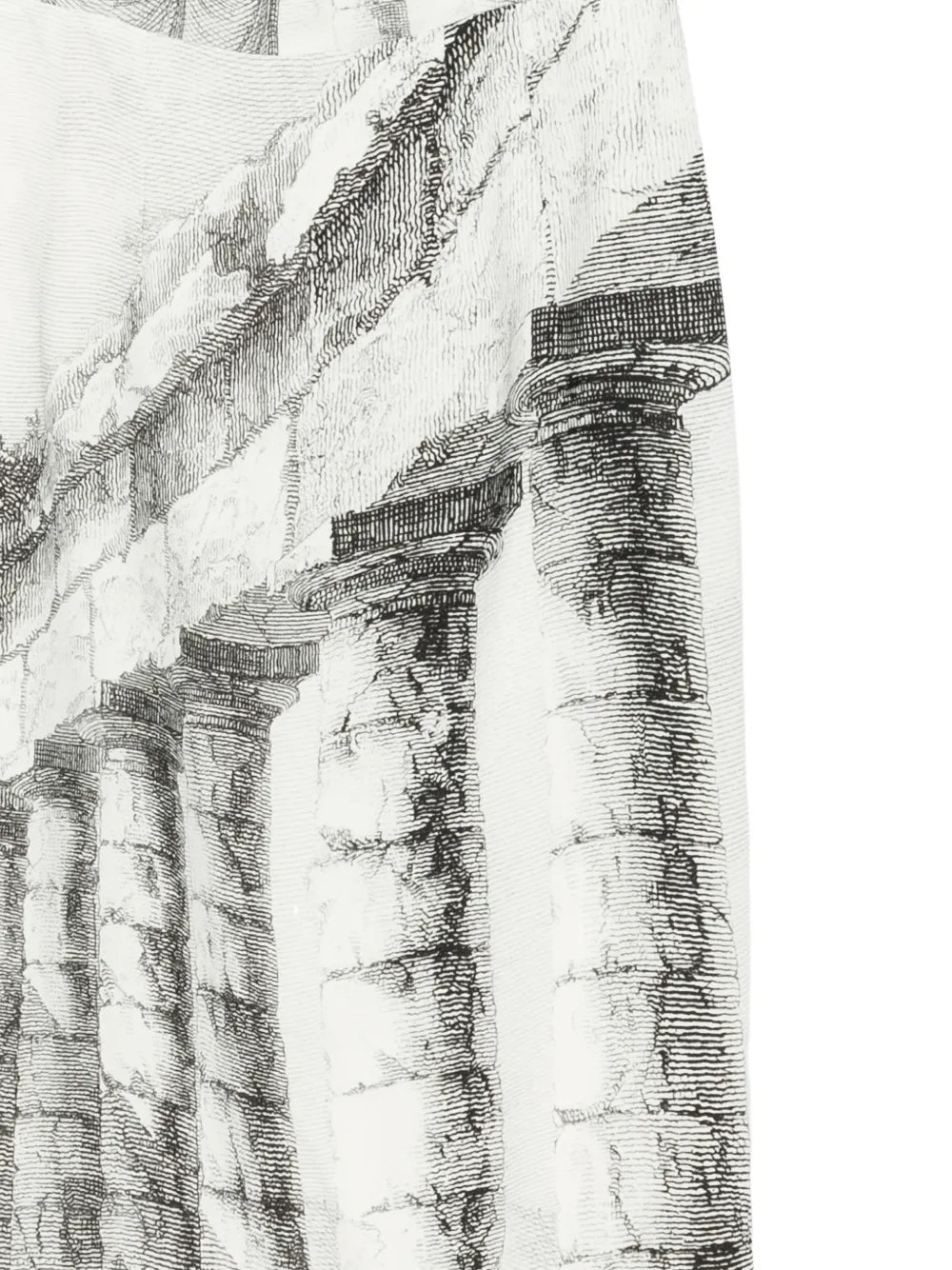 2014 Greek Temple Printed Crepe Midi Dress - view 3