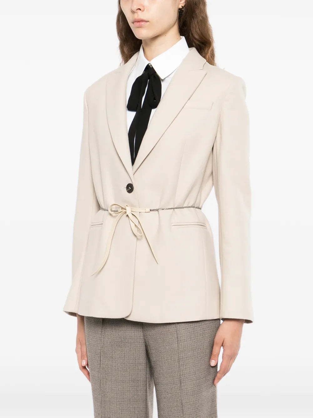 Beige Wool Blazer - view 3