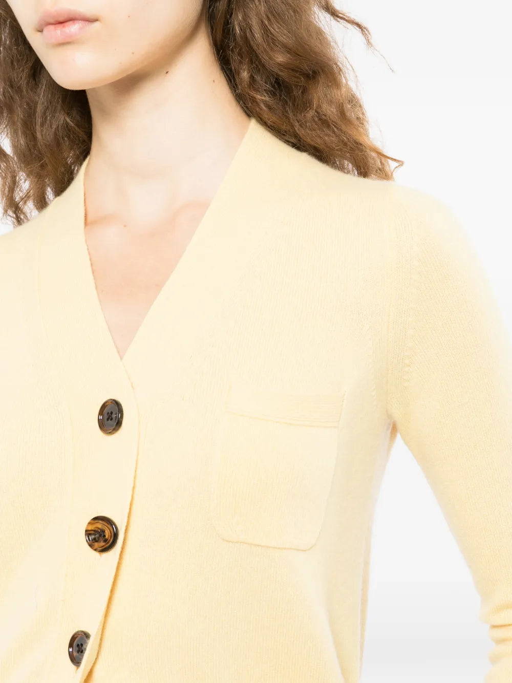 Yellow Cashmere Cardigan - view 5