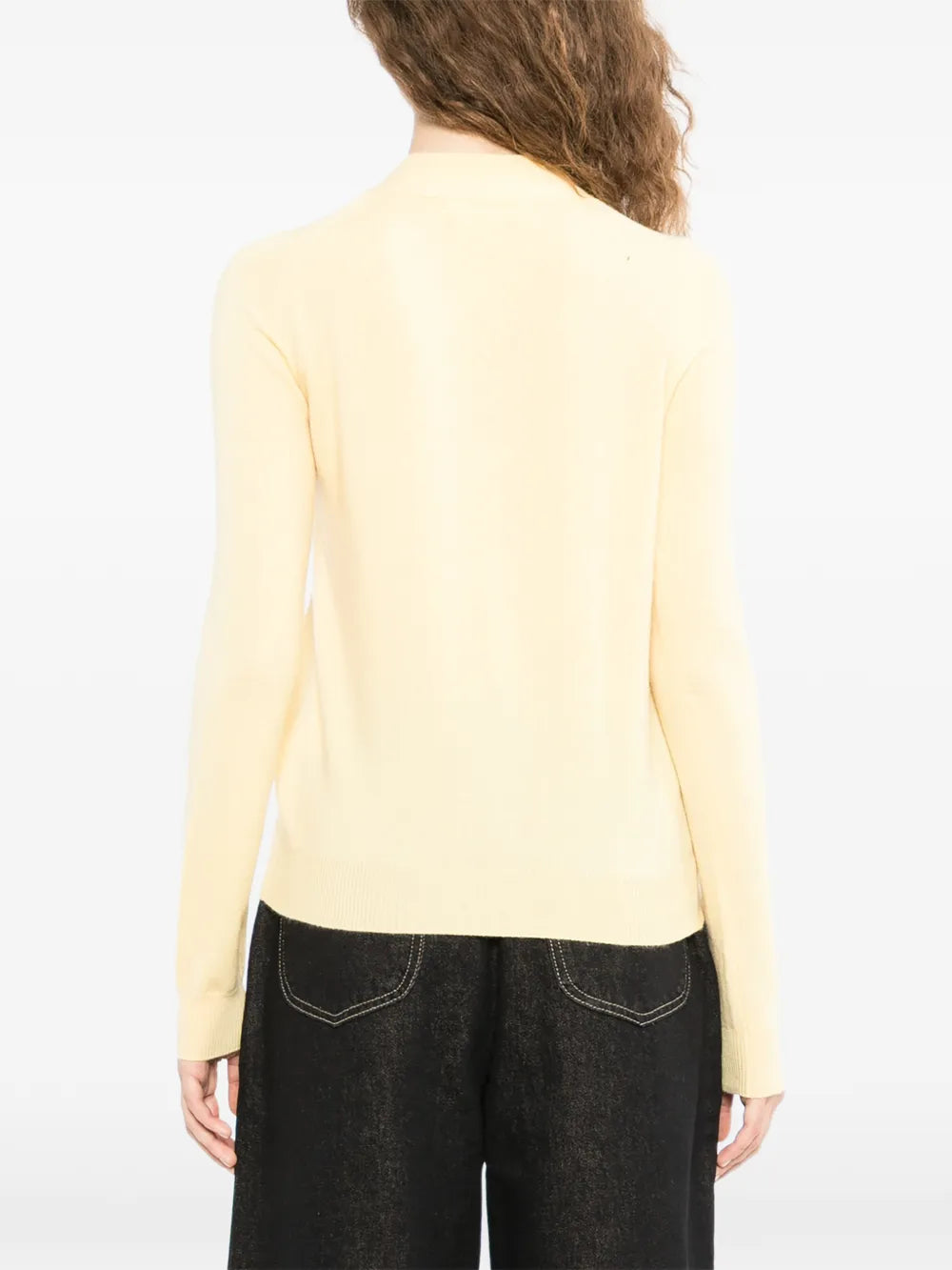 Yellow Cashmere Cardigan - view 4