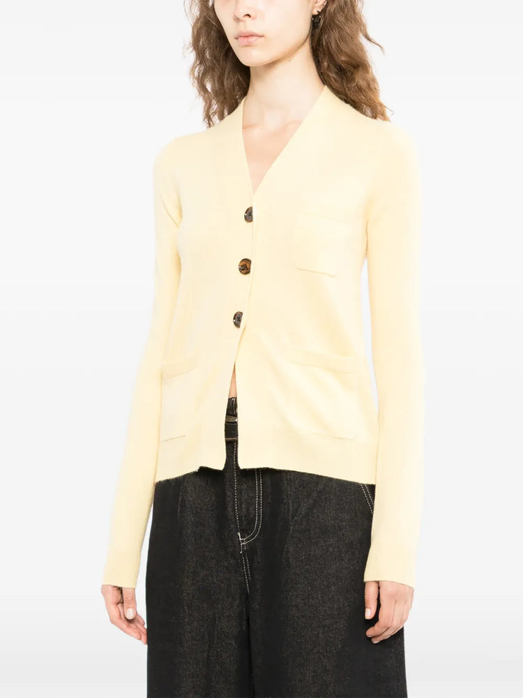 Yellow Cashmere Cardigan - view 3