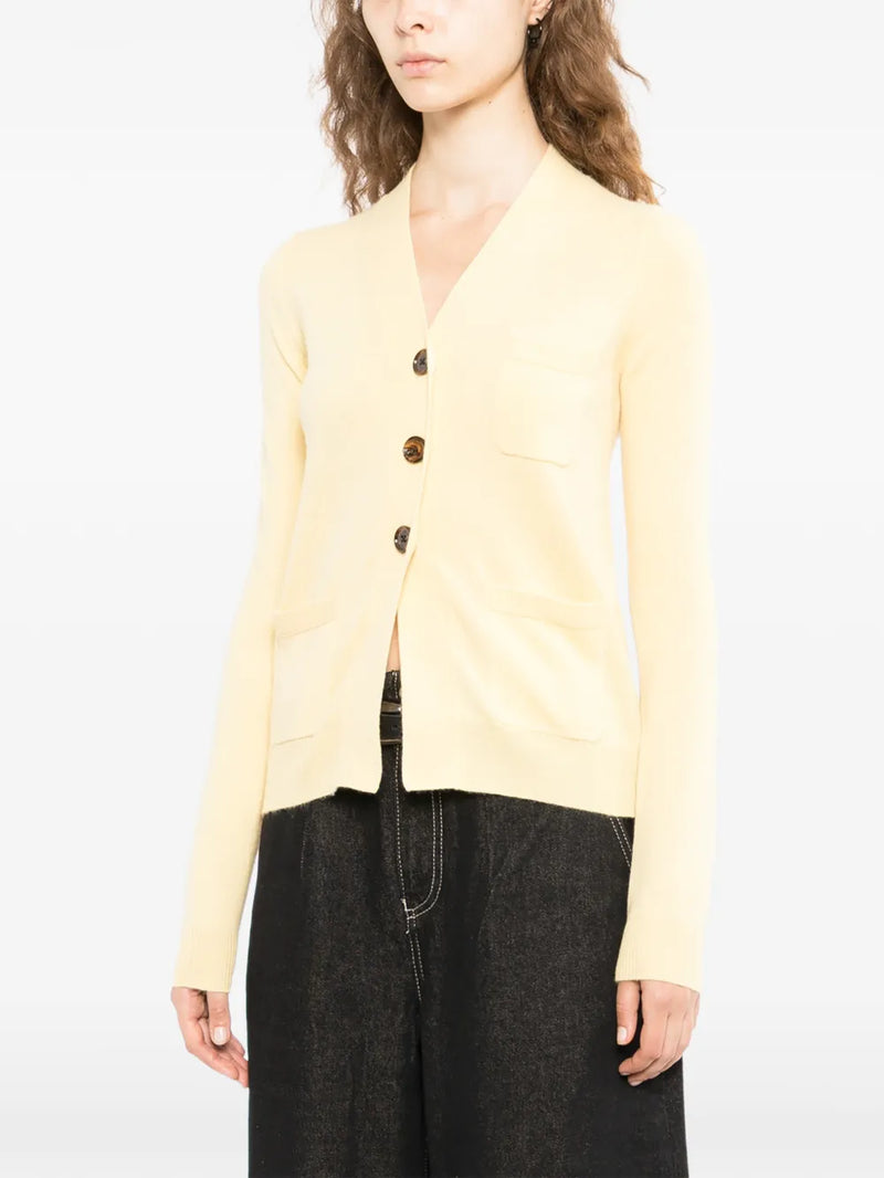 Yellow Cashmere Cardigan - view 3