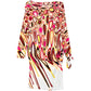 Abstract Print Draped Dress - view 2