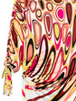 Abstract Print Draped Dress - view 3