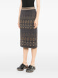 Textured Virgin Wool Skirt - view 3