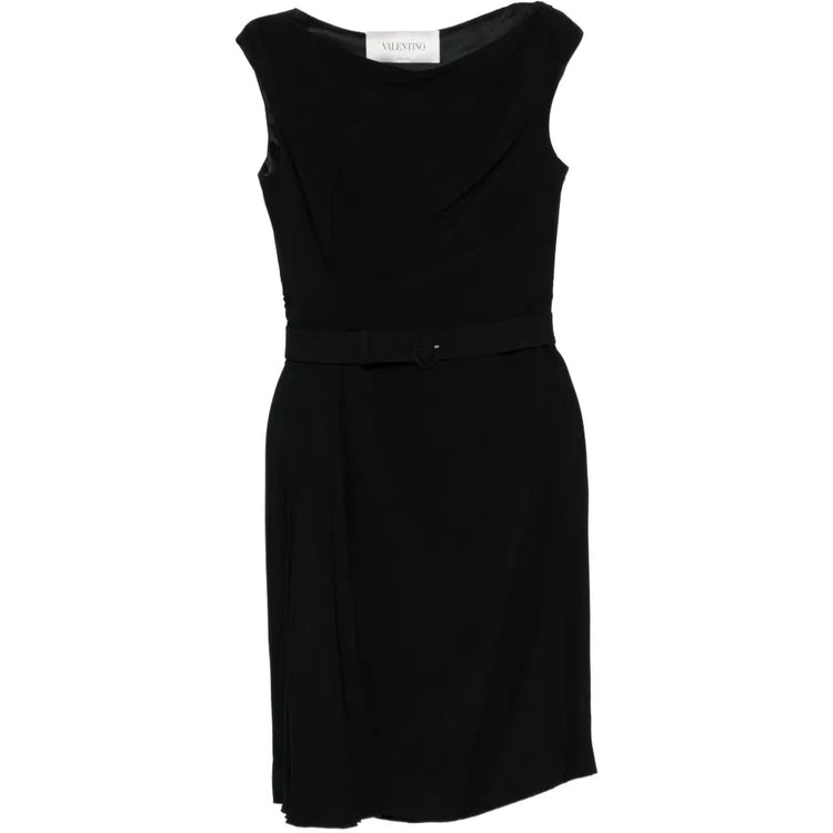 Draped Belted Dress - Valentino Garavani