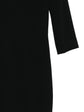 Black V-Neck Tailored Midi Dress - view 3