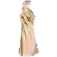 Abstract Print Halter Neck Dress