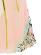 Abstract Print Halter Neck Dress