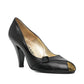 Black Peep-Toe Pumps - view 2