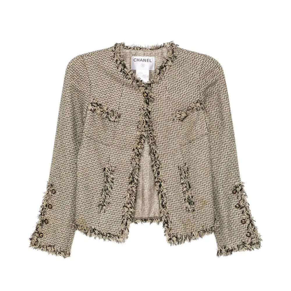 2007 Black & Gold Tweed Jacket - CHANEL