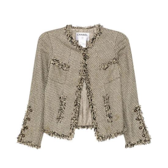 2007 Black & Gold Tweed Jacket - CHANEL